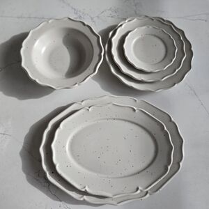 H&M Stoneware Dinnerware Set Of 6